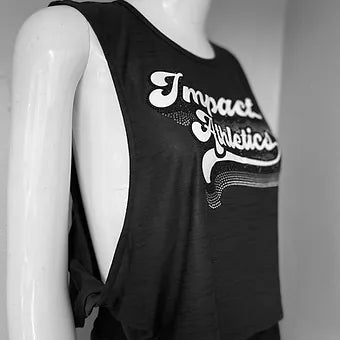 Charcoal Twisted Crop Top