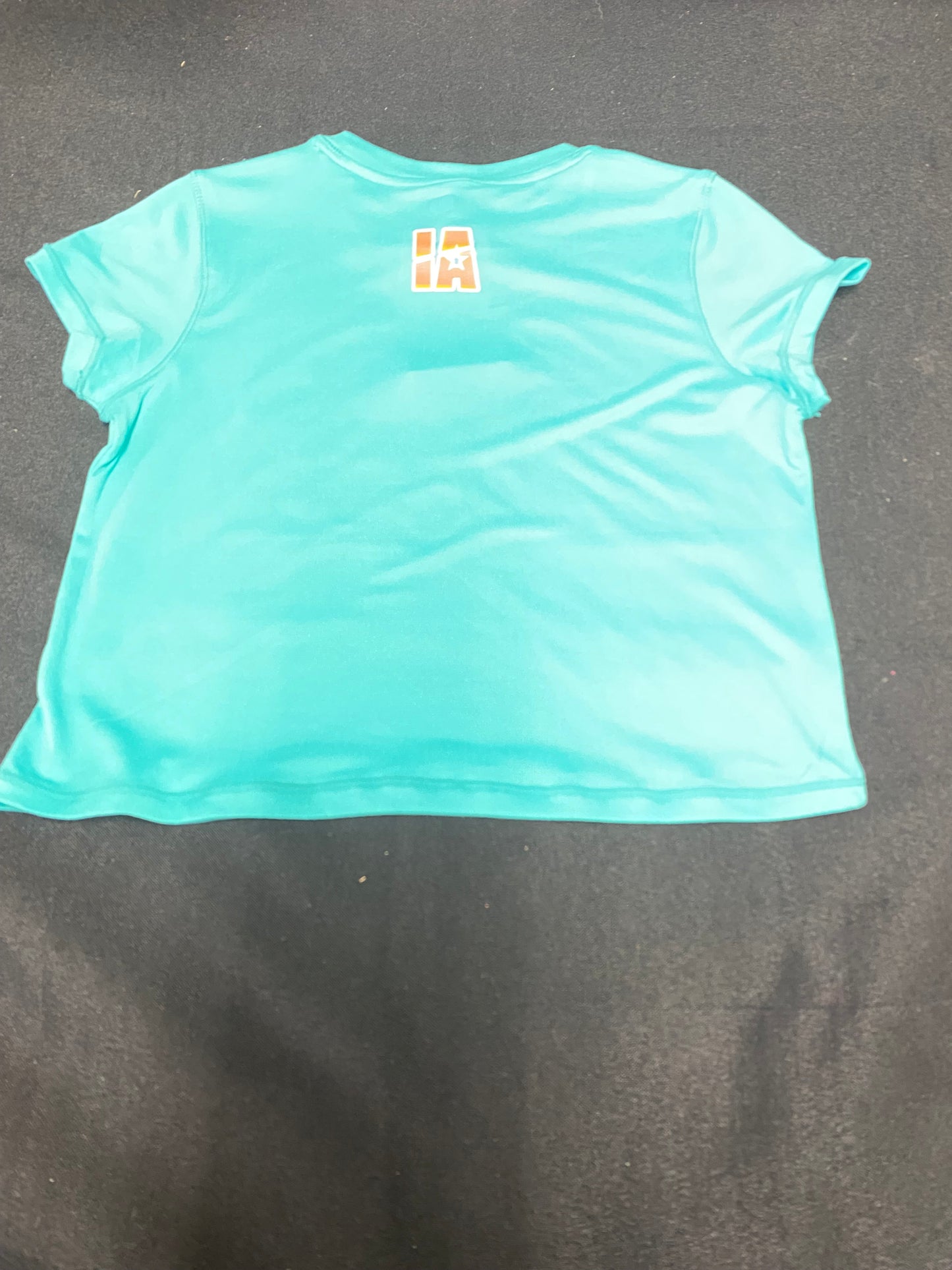 Teal Tee w Tulip Back