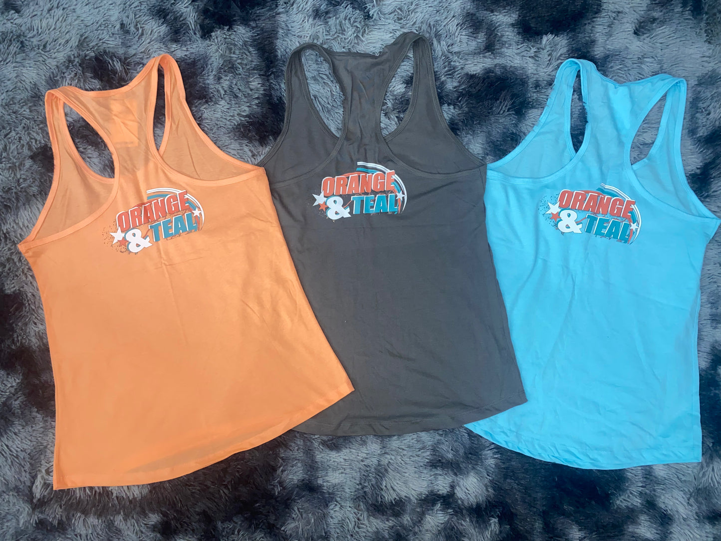Orange & Teal Tanks