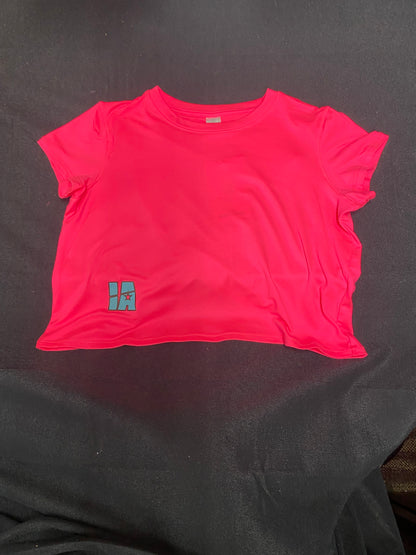 Pink Tee w Tulip Back