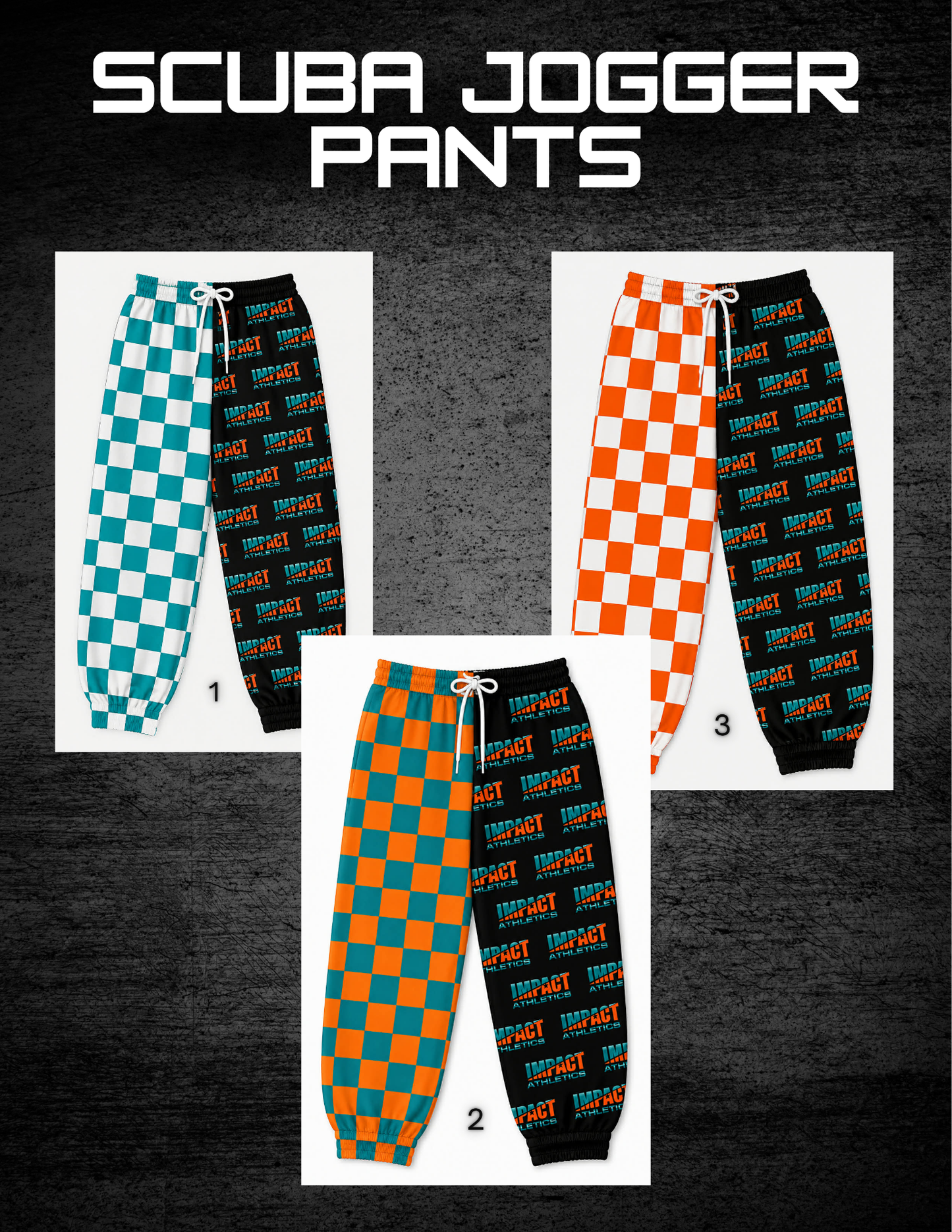 Preorder: Checkerboard Scuba Jogger Pants