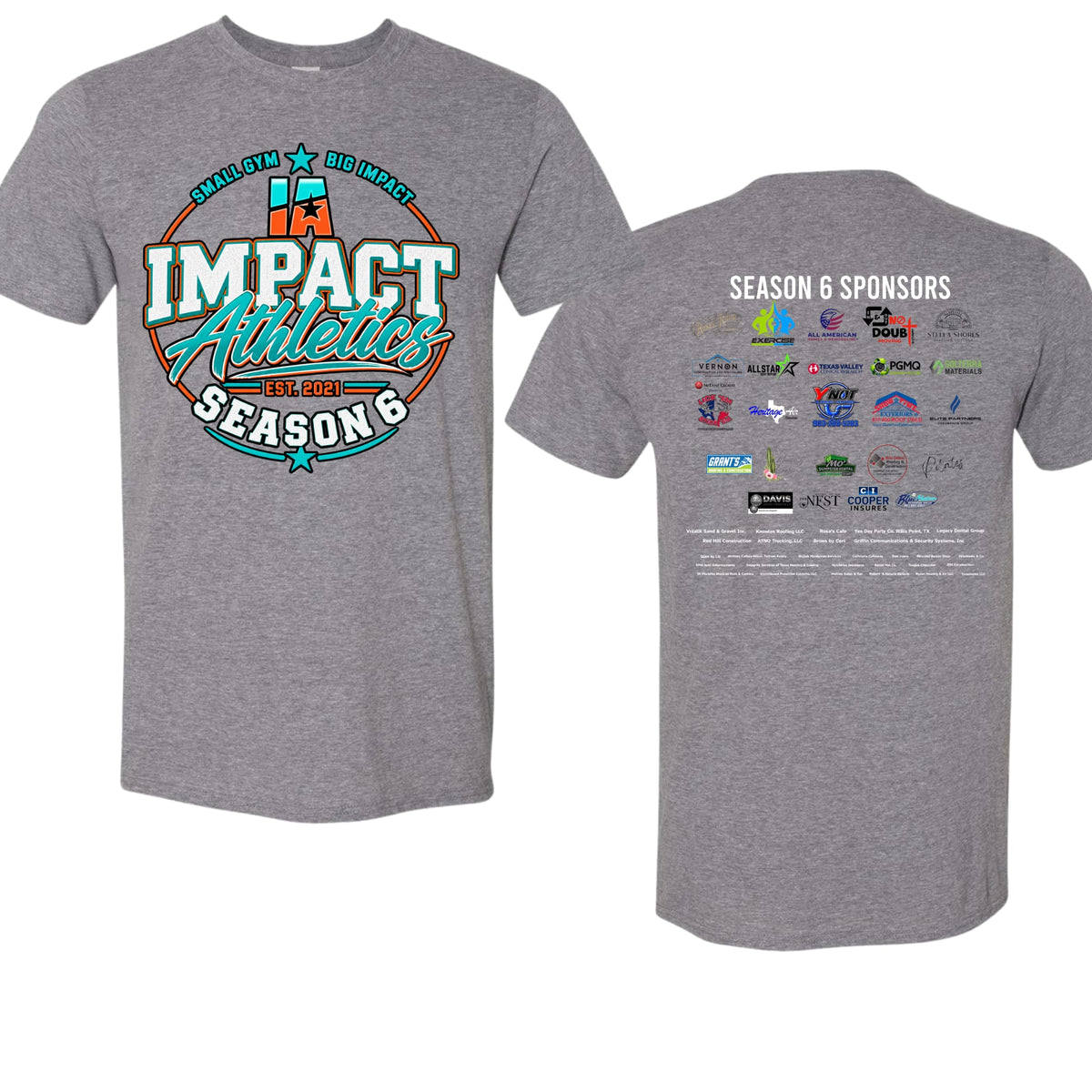**PREORDER** 2026-2027 Sponsor T-Shirts