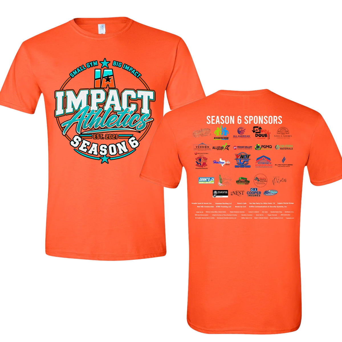 **PREORDER** 2026-2027 Sponsor T-Shirts