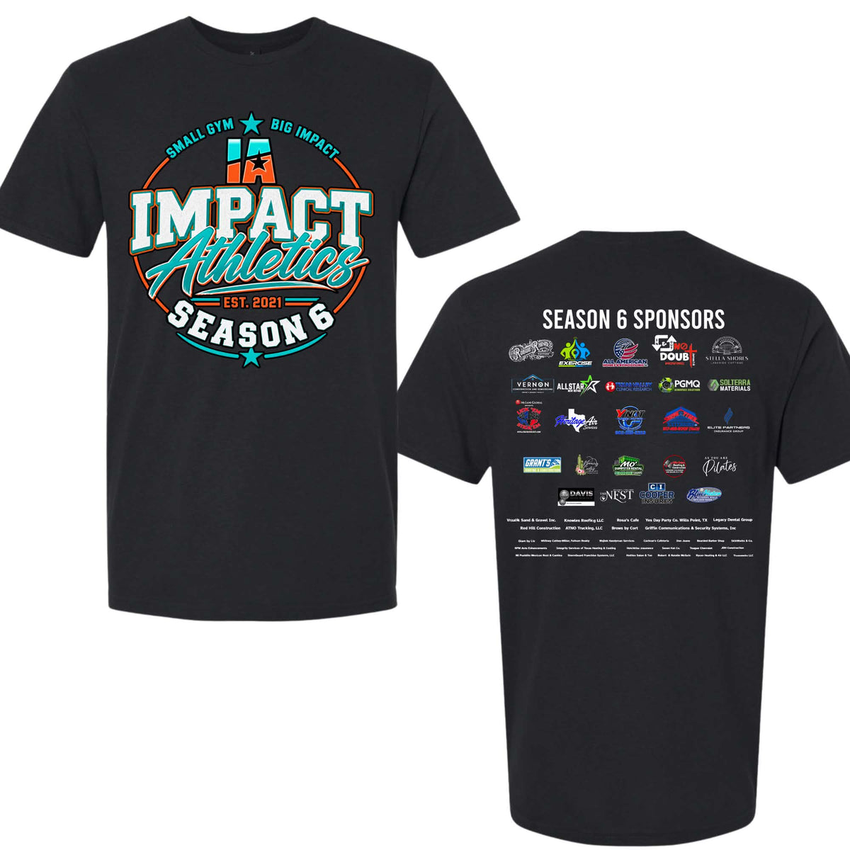 **PREORDER** 2026-2027 Sponsor T-Shirts