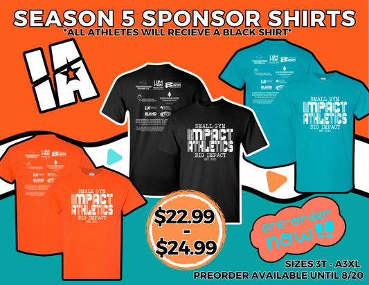 **PREORDER** 2025-2026 Sponsor T-Shirts