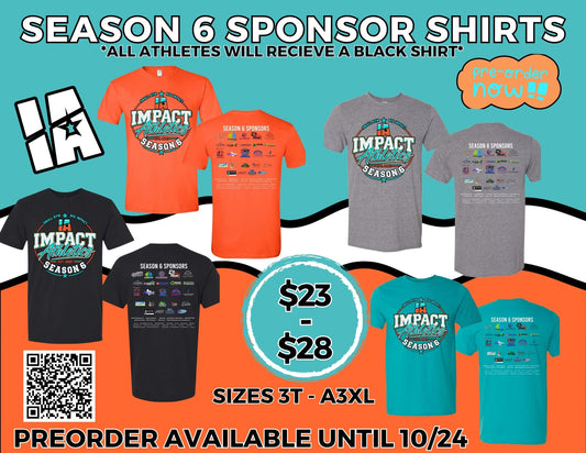 **PREORDER** 2026-2027 Sponsor T-Shirts